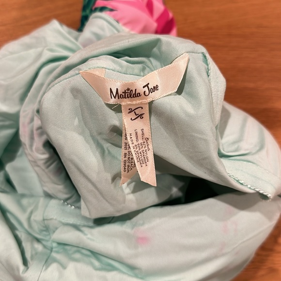 Matilda Jane Enchanted Garden Palm Tree Paradise One Piece Swimsuit -‎ L Mama - Picture 3 of 4